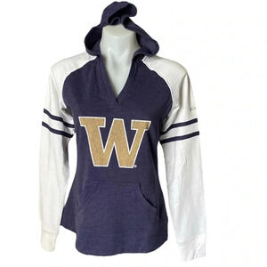 COLUMBIA | Women’s Washington University Light Weight V-Neck Hoodie Size M